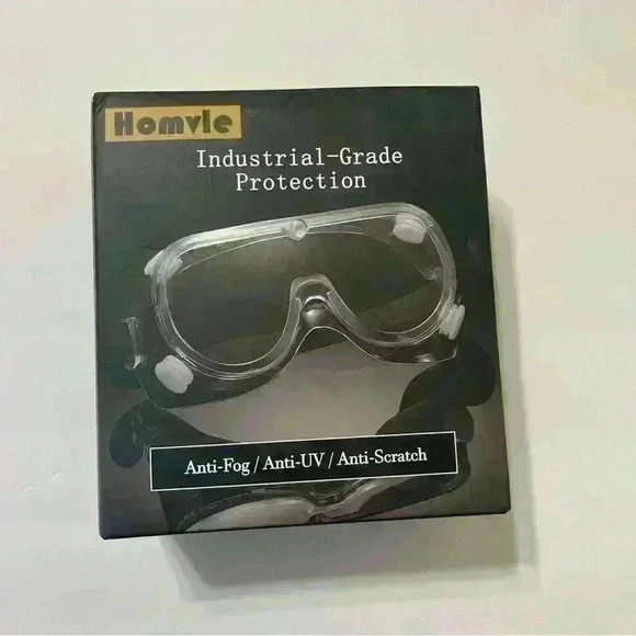 (5 PACK) Homvle Medical Grade Safety Anti Fog Goggles, Scratch and UV Resistant - Picture 7 of 9